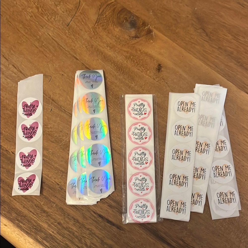 Open Me / Thank You Stickers